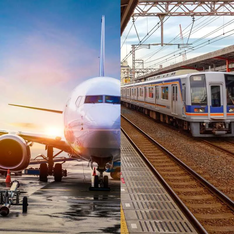 viajando entre la estación de Beauvais y el aeropuerto